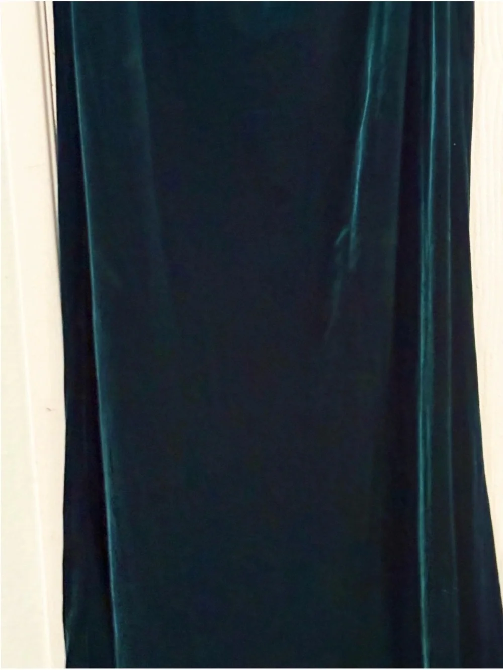 Adrianna Papell Emerald Green Velvet Cowl Neck Maxi Dress
